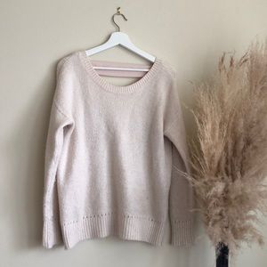 Open back sweater